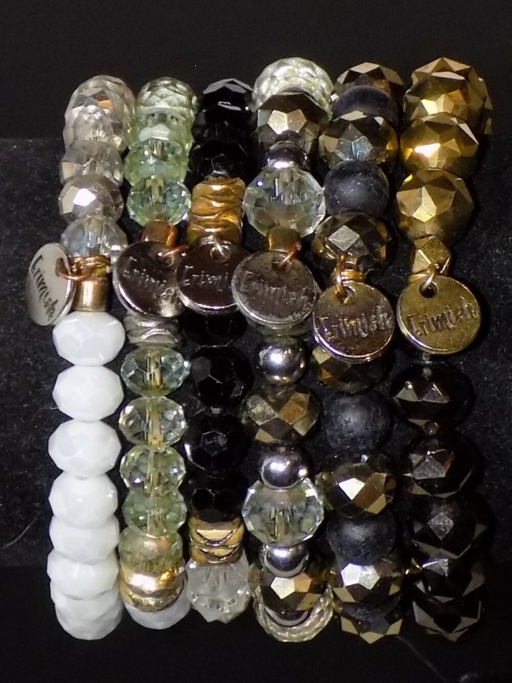 Lot of 6 Erimish Stackable Beaded Stretch Bracelets Bundle - Picture 10 of 11